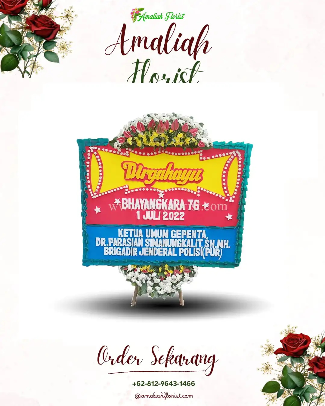 Papan Bunga HUT Ulang Tahun Kalidesel